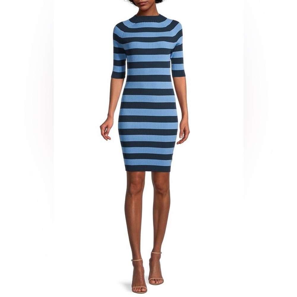 Michael by Michael Kors mockneck ribknit dress